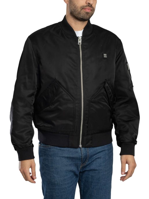 HUGO Chaqueta Bomber Badam2611, Negro - Image 3