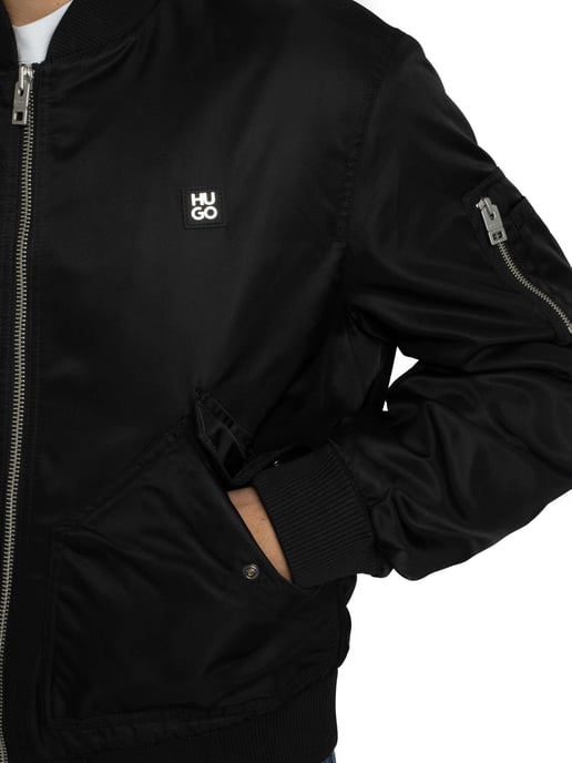 HUGO Chaqueta Bomber Badam2611, Negro - Image 5