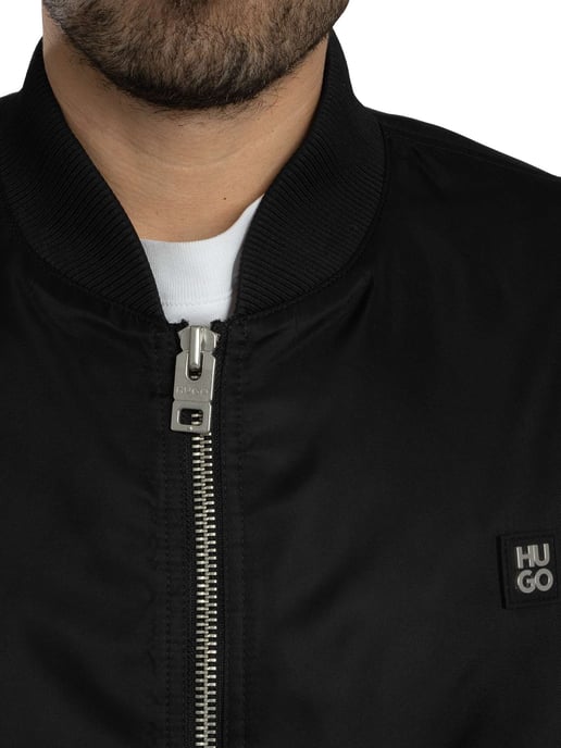 HUGO Chaqueta Bomber Badam2611, Negro - Image 6