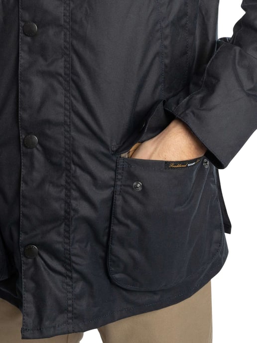 Barbour Chaqueta Encerada Ashby, Azul - Image 4