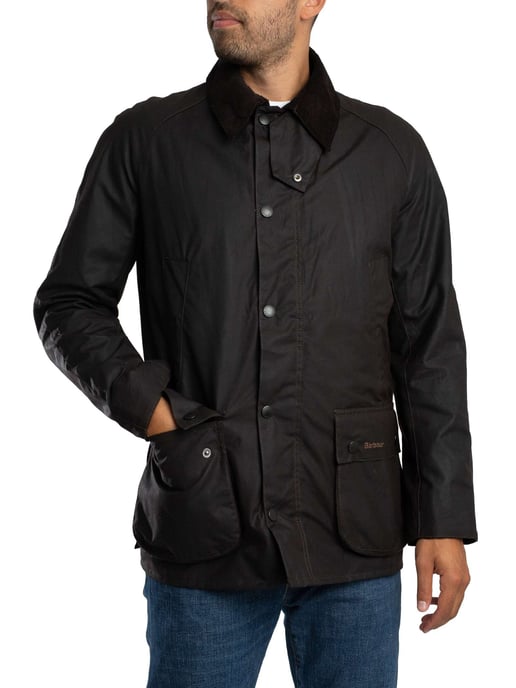 Barbour Chaqueta Encerada Ashby, Negro - Image 1