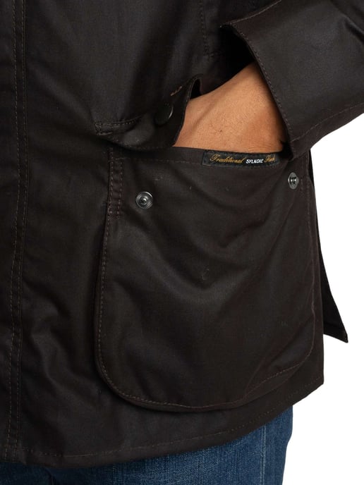 Barbour Chaqueta Encerada Ashby, Negro - Image 4