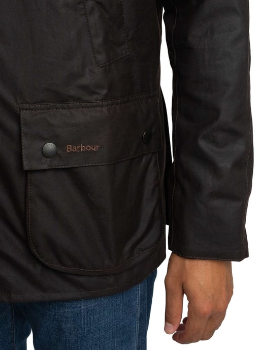 Barbour Chaqueta Encerada Ashby, Negro - Image 5