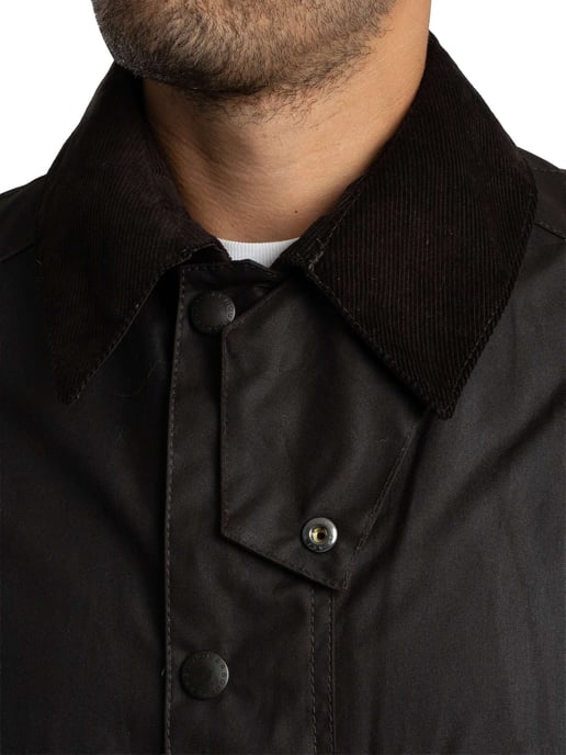 Barbour Chaqueta Encerada Ashby, Negro - Image 6