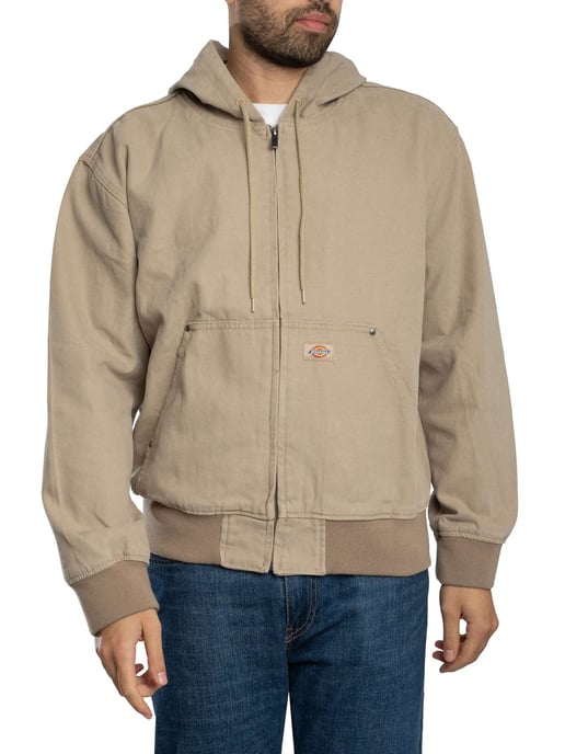 Dickies Chaqueta Bomber Con Capucha Y Lona Sin Forro, Beige - Image 2