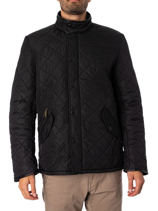 Barbour Chaqueta Acolchada Powell, Negro - Image 1