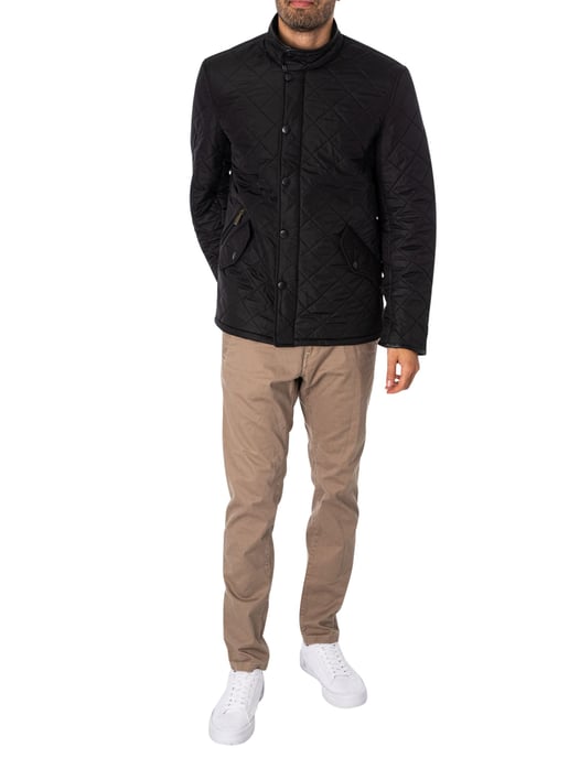 Barbour Chaqueta Acolchada Powell, Negro - Image 5