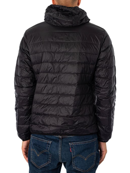 EA7 Chaqueta De Plumón Tejida, Negro - Image 3