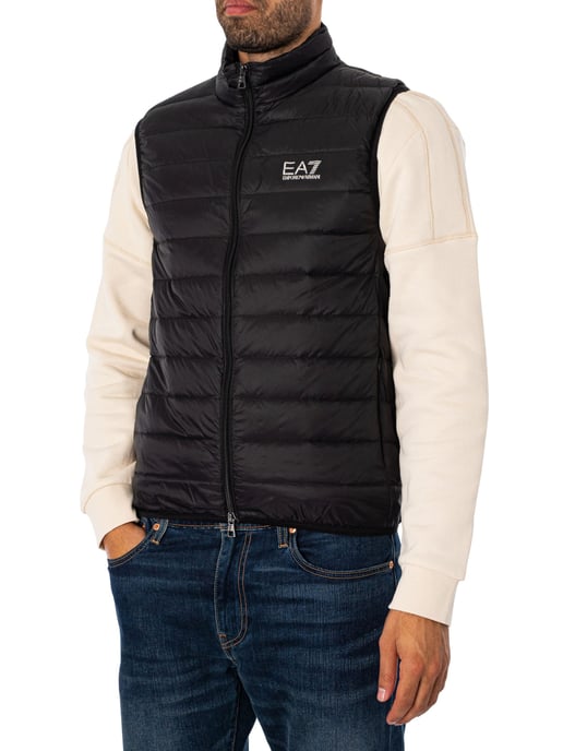 EA7 Chaleco De Plumas Tejido, Negro - Image 2