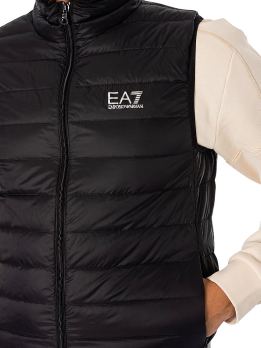 EA7 Chaleco De Plumas Tejido, Negro - Image 4