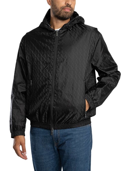 Armani Exchange Chaqueta Ligera Tipo Blusón, Negro - Image 2