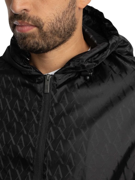 Armani Exchange Chaqueta Ligera Tipo Blusón, Negro - Image 5