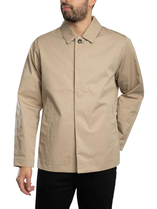 Barbour Chaqueta Corta Impermeable Rokig, Beige - Image 3
