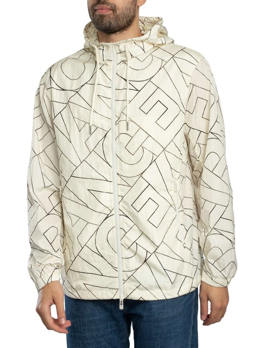 Armani Exchange Chaqueta Con Logotipo Diagonal, Beige - Image 2