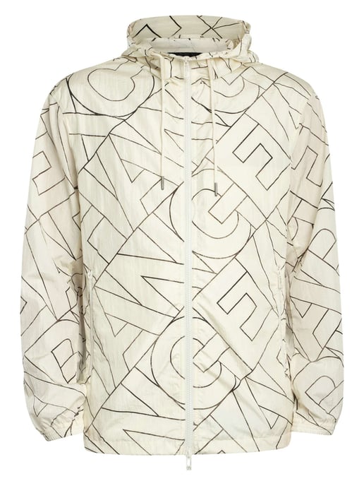 Armani Exchange Chaqueta Con Logotipo Diagonal, Beige - Image 6