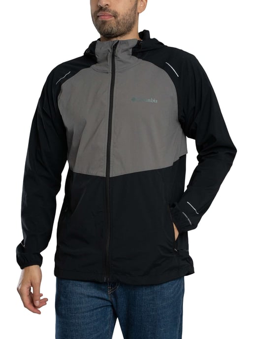 Columbia Chaqueta Cortavientos Con Cremallera Completa Tech II, Negro - Image 2