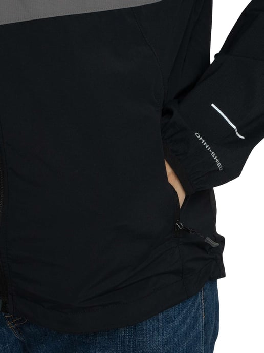 Columbia Chaqueta Cortavientos Con Cremallera Completa Tech II, Negro - Image 4