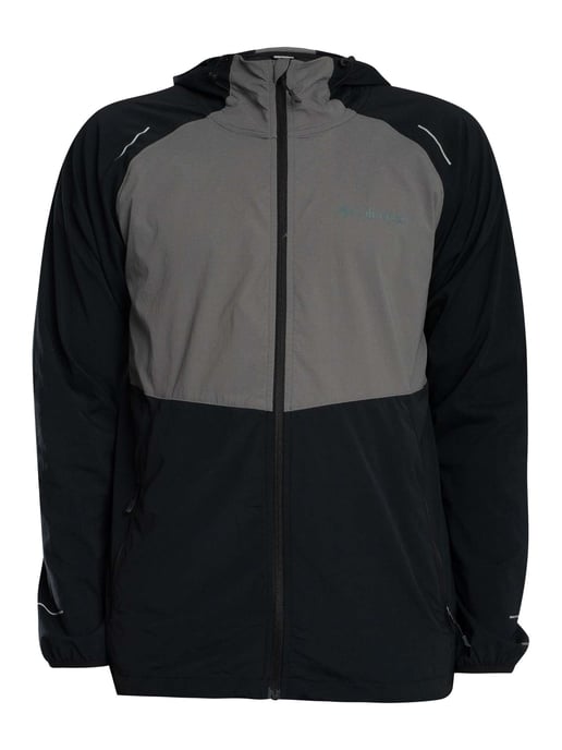 Columbia Chaqueta Cortavientos Con Cremallera Completa Tech II, Negro - Image 6