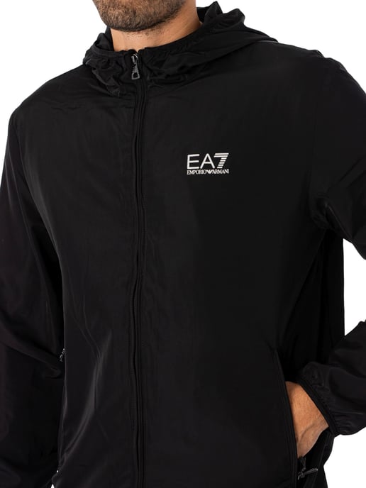 EA7 Chaqueta Ligera Con Logotipo, Negro - Image 4