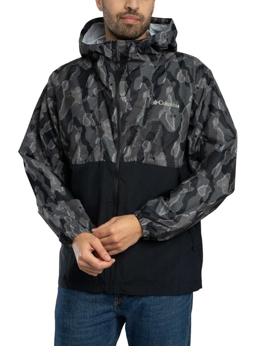 Columbia Chaqueta Cortavientos Novedosa De Spire Valley, Negro - Image 2