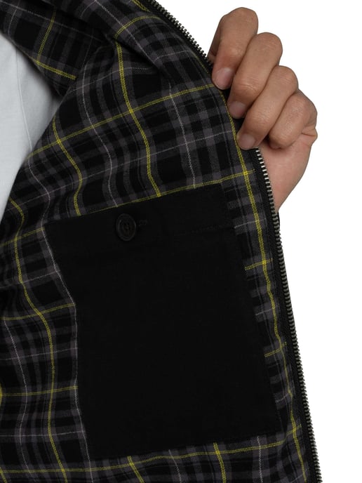 Lyle & Scott Chaqueta Harrington De Algodón, Negro - Image 6