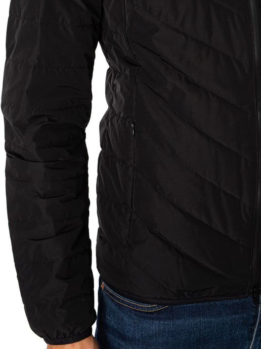 EA7 Chaqueta De Plumón Con Logo Y Cremallera, Negro - Image 5