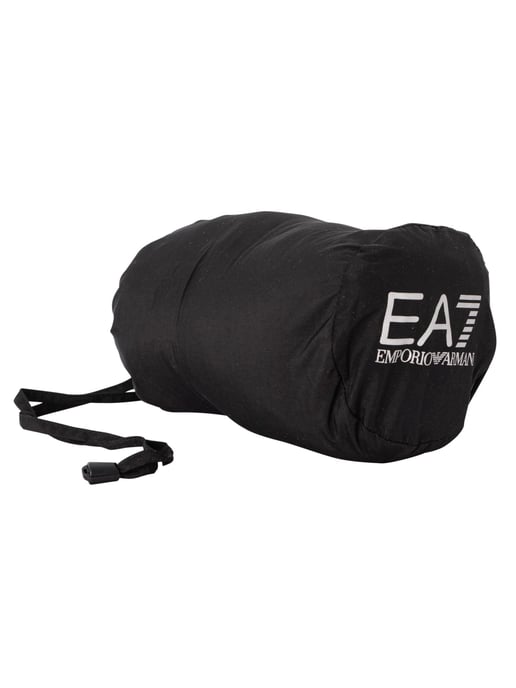 EA7 Chaqueta De Plumón Con Logo Y Cremallera, Negro - Image 6