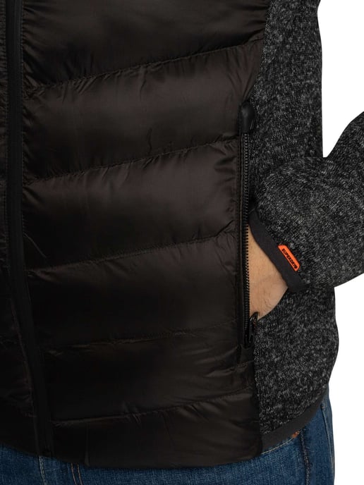 Superdry Chaqueta Acolchada Híbrida Storm Knit, Negro - Image 4