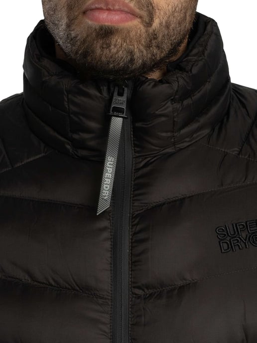 Superdry Chaqueta Acolchada Híbrida Storm Knit, Negro - Image 5
