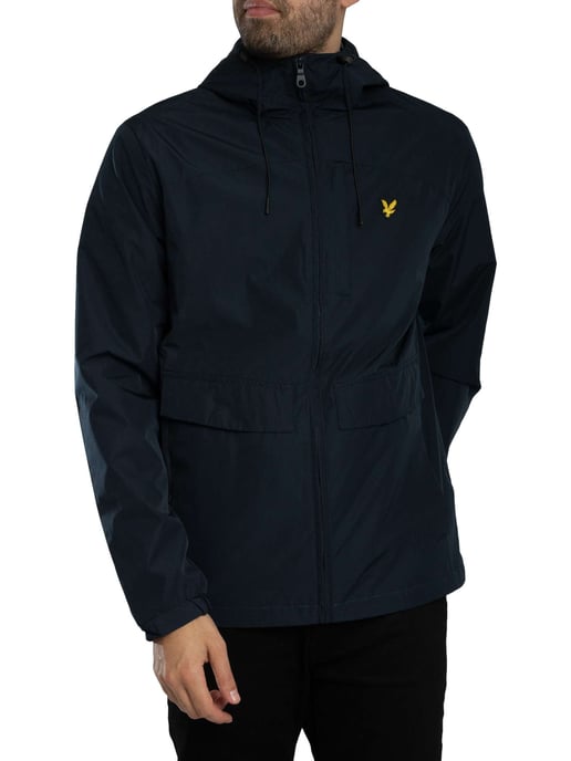 Lyle & Scott Chaqueta Ligera Con Capucha Y Cremallera, Azul - Image 1