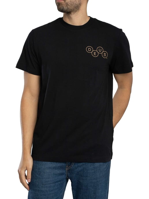 Deus Ex Machina Camiseta Gráfica Con Mecanismo En La Espalda, Negro - Image 1