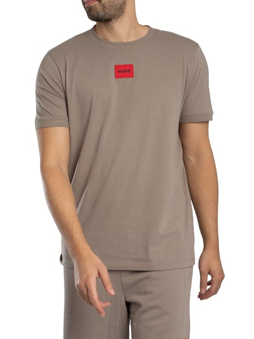 HUGO Camiseta Con El Logotipo De La Caja De Diragolino212, Marrón - Image 1