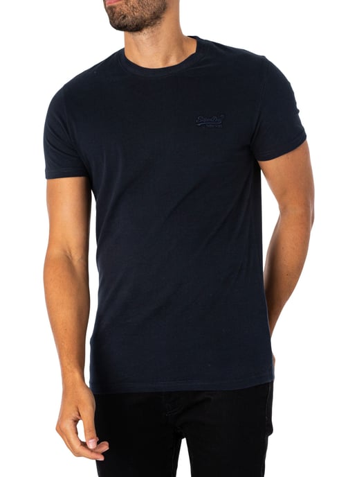 Superdry Camiseta Bordada Con Logo Vintage, Azul - Image 2