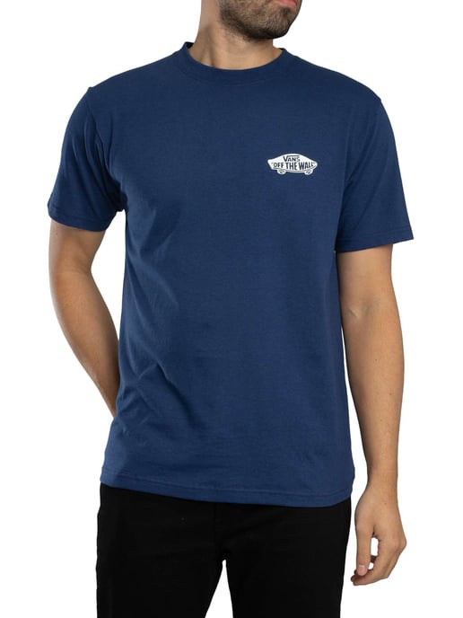 Vans Camiseta Con Logotipo En La Espalda De Doble Estándar, Azul - Image 2