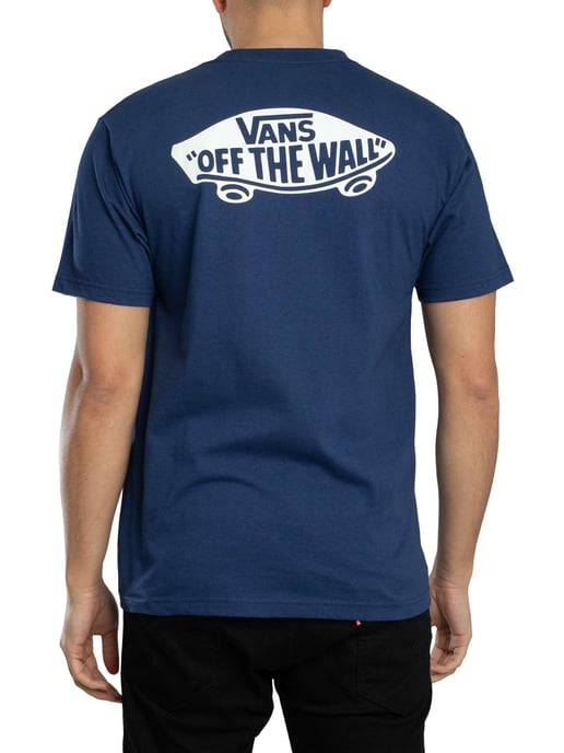 Vans Camiseta Con Logotipo En La Espalda De Doble Estándar, Azul - Image 3