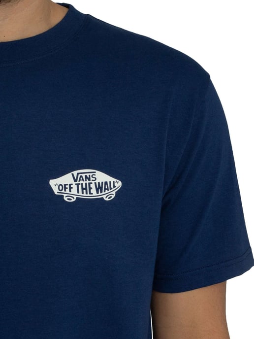 Vans Camiseta Con Logotipo En La Espalda De Doble Estándar, Azul - Image 4