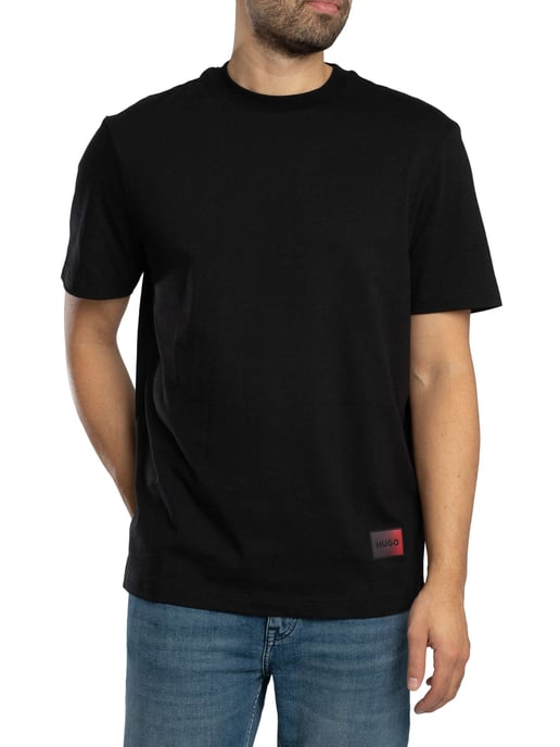 HUGO Camiseta Gráfica Con Espalda De Danoto, Negro - Image 2