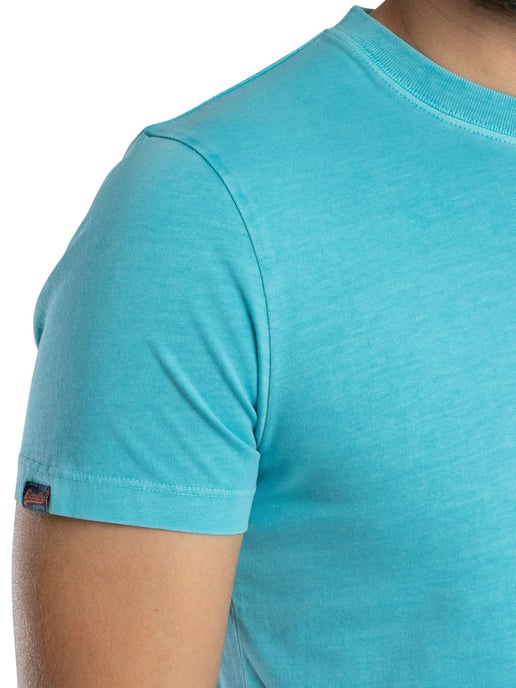 Superdry Camiseta Essential Logo EMB Neon, Azul - Image 5