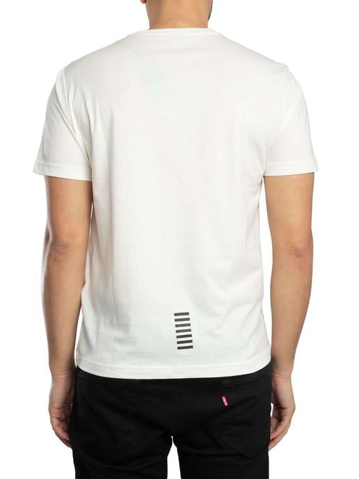 EA7 Camiseta Con Logo En El Pecho, Blanco - Image 3