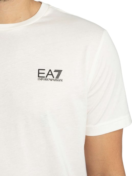 EA7 Camiseta Con Logo En El Pecho, Blanco - Image 4
