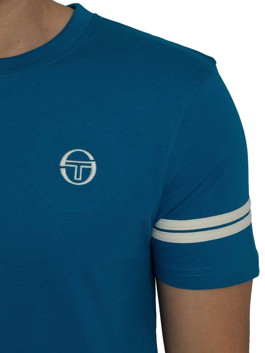 Sergio Tacchini Camiseta De La Tripulación De Grello, Azul - Image 4