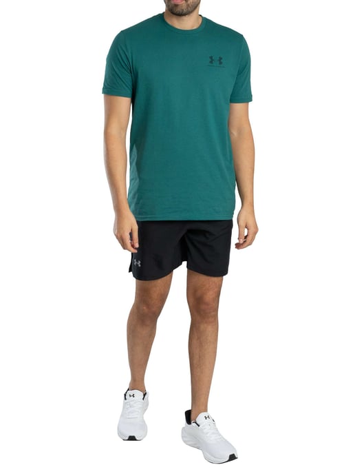Under Armour Camiseta Con Logo En El Pecho Izquierdo, Verde - Image 5