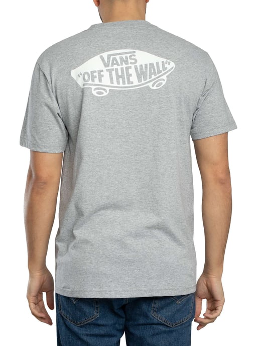 Vans Camiseta Con Logotipo En La Espalda De Doble Estándar, Gris - Image 3