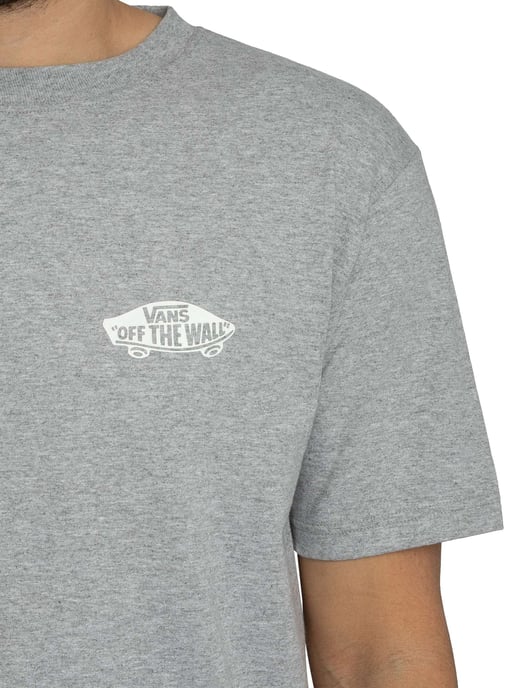 Vans Camiseta Con Logotipo En La Espalda De Doble Estándar, Gris - Image 4