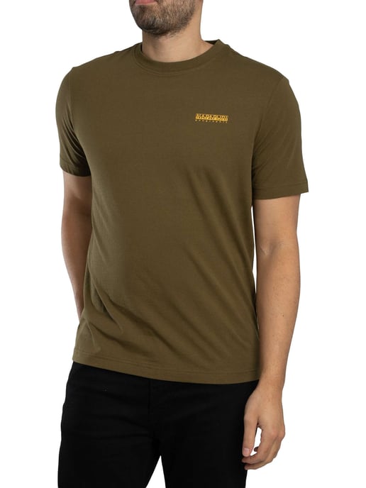 Napapijri Camiseta Gráfica Flint Back, Verde - Image 2