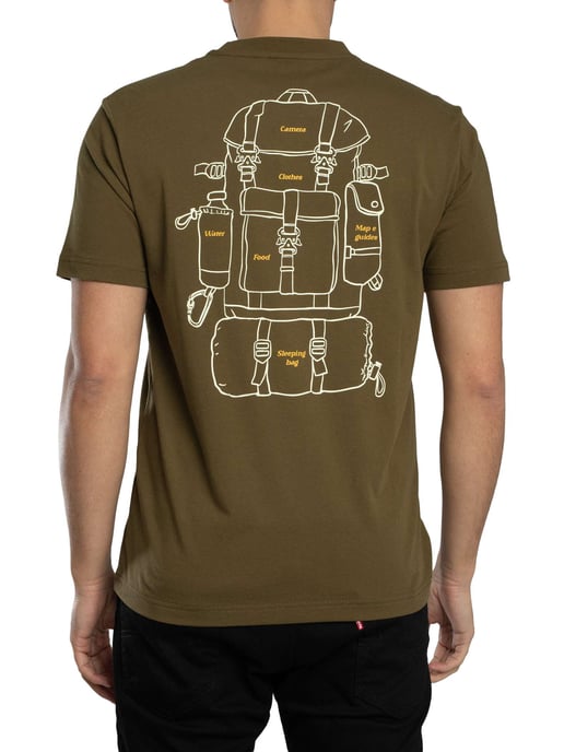 Napapijri Camiseta Gráfica Flint Back, Verde - Image 3