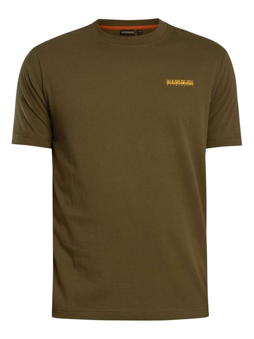 Napapijri Camiseta Gráfica Flint Back, Verde - Image 5