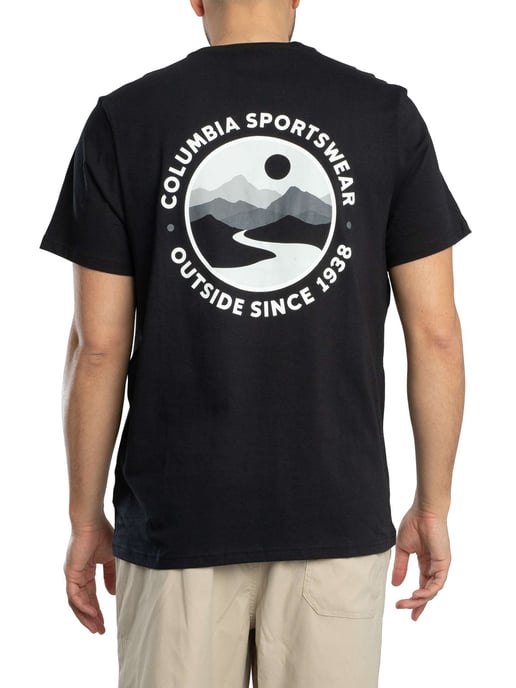 Columbia Camiseta Deportiva Con Estampado En La Espalda, Negro - Image 3