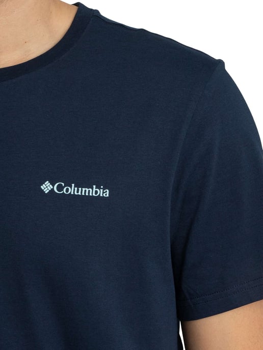 Columbia Camiseta Con El Logo De CSC En La Espalda, Azul - Image 4