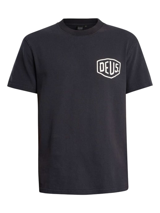 Deus Ex Machina Camiseta Teñida Con Escudo, Negro - Image 5